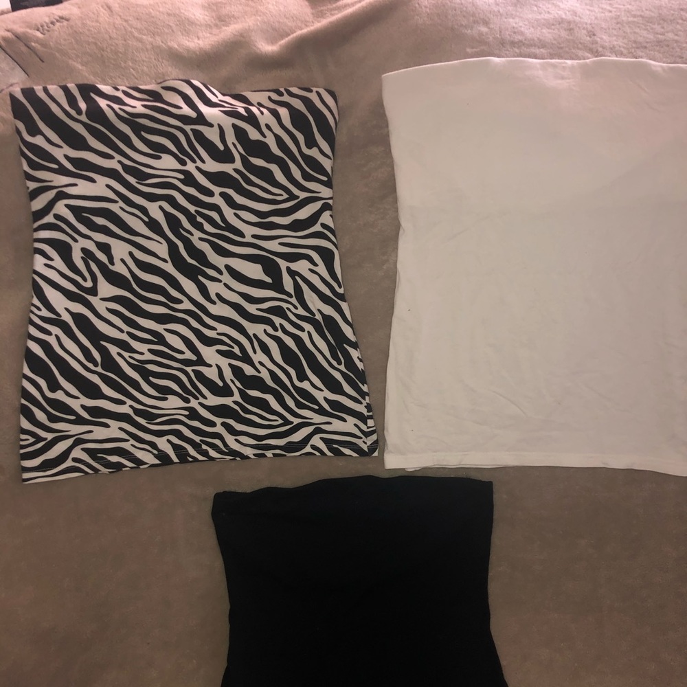 No Boundaries Strapless Junior Tops